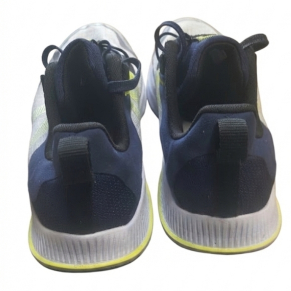 New Balance Men's Sneakers in Gray and Lime - Picture 3 of 4